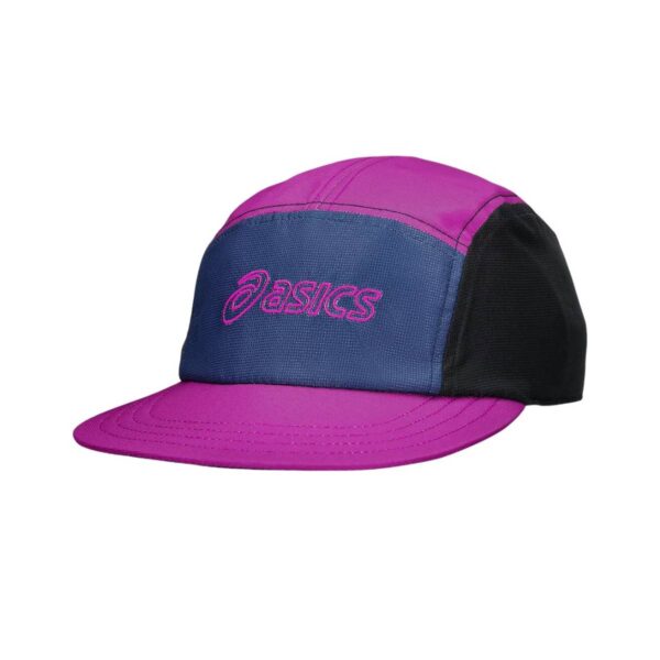 Asics 5-Panel-Mütze Rosa Blau Schwarz Laufzubehör