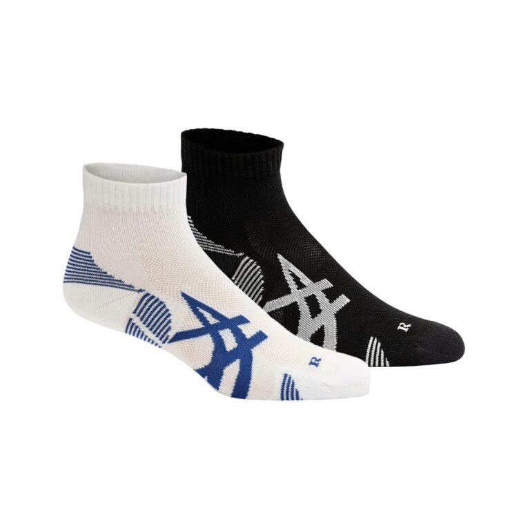 Asics Cushion 2 Pack Socken Schwarz Weiß