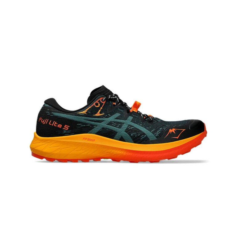 Asics Fuji Lite 5 Grün Orange SS25 Schuhe