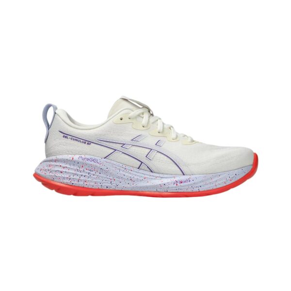 Asics Gel-Cumulus 27 Tokyo Weiß Lila AW25 Damen Schuhe