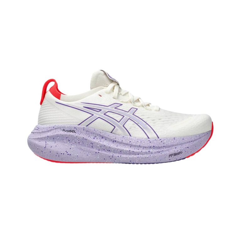 Asics Gel-Nimbus 27 Tokyo Weiß Lila AW25 Damen-Sportschuhe