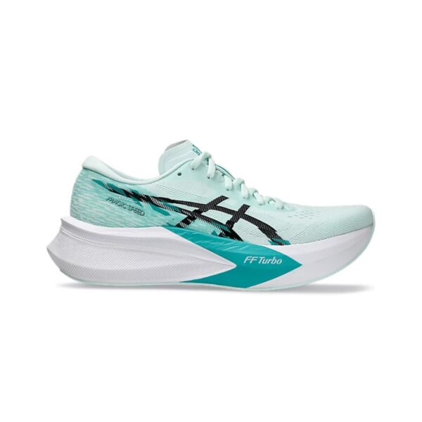 Asics Magic Speed 4 Grün Weiß SS25 Damen-Laufschuhe