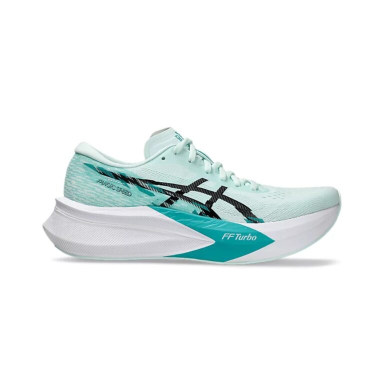 Asics Magic Speed 4 Grün Weiß SS25 Damen-Laufschuhe