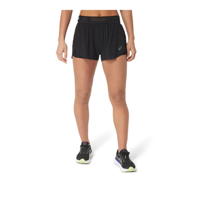 Asics Metarun Split Short Schwarz Damen