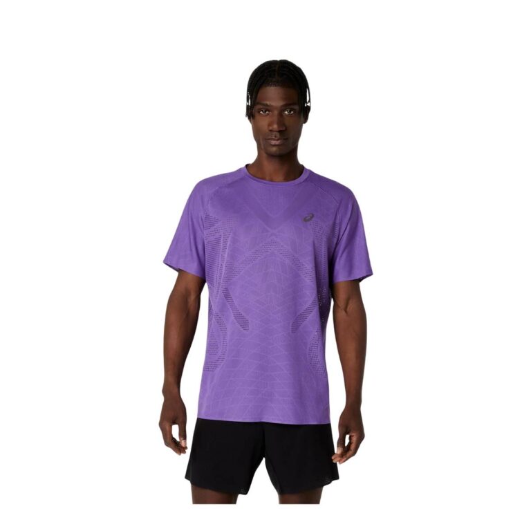 Asics Metarun SS Kurzarm T-Shirt Lila