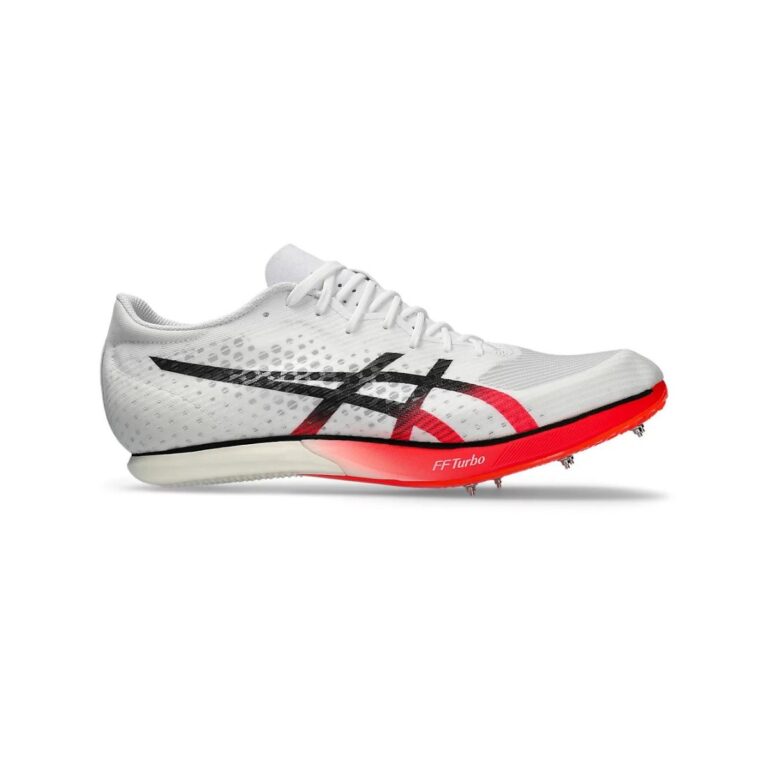 Asics Metaspeed MD Weiß Rot Turnschuhe
