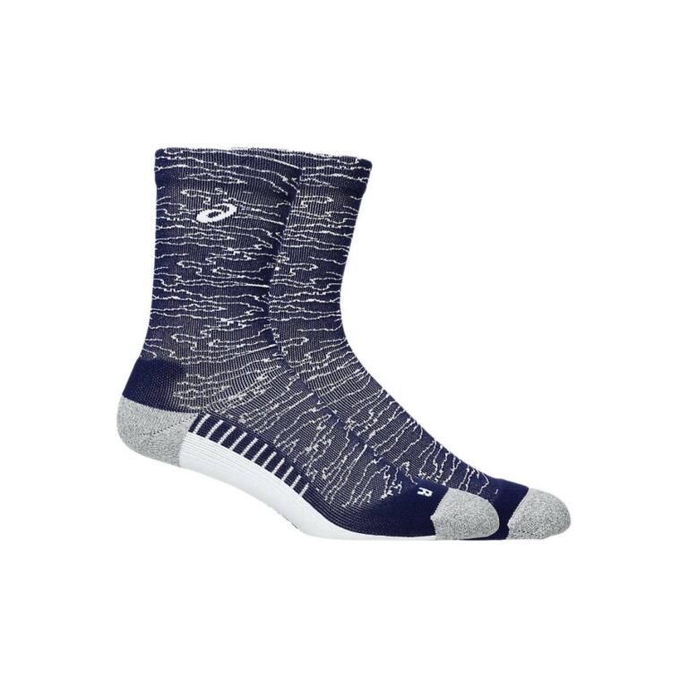 Asics Performance Run Crew Socken Blau Grau