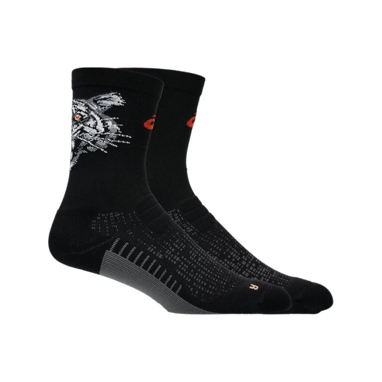 Asics Performance Run Crew Socken Schwarz Rot