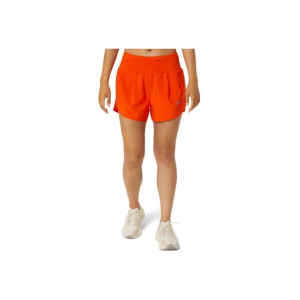 Asics Road 3.5In Orange Damen Shorts