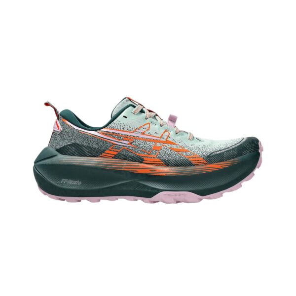 Asics Trabuco Max 4 Grün Orange SS25 Damen Laufschuhe