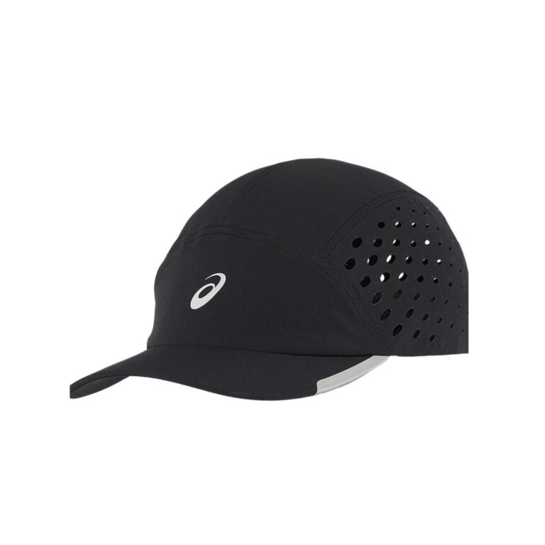 Asics Ultra Lightweight Cap Schwarz Weiß Laufen