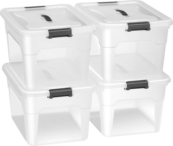 Aufbewahrungsbox / Storage Box 30 L - Kunststoff - 4-teilig - inkl. Deckel Wohnen & Kochen