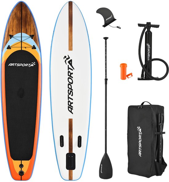 Aufblasbares SUP Board - Beach Rocker - inkl. Zubehör Hobby & Sport