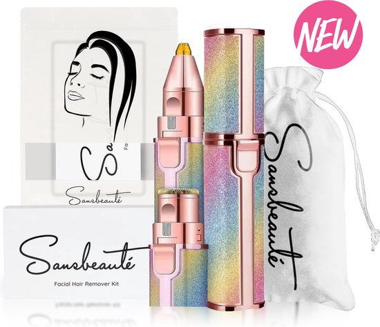 Augenbrauentrimmer - Gesichtshaarentfernung Damen - Gesichtshaarentfernung Frau - Sansbeauté® - Sicherheitsrasierer - Ladyshave - Makellose Gesichtshaarentfernung - Augenbrauenrasierer Schön & Gesund