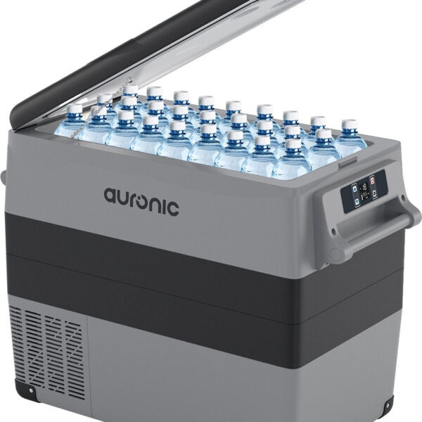Auronic Electric Compressor Cooler - 49.5L - Autoladegerät 12V Steckdose 230V - Grau Auto & Fahrrad