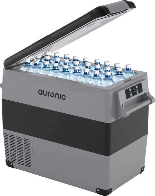 Auronic Electric Compressor Cooler - 49.5L - Autoladegerät 12V Steckdose 230V - Grau Auto & Fahrrad