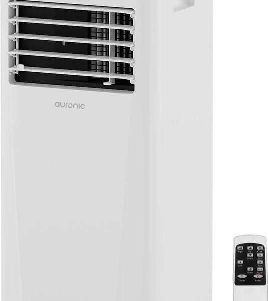 Auronic - Mobile 3-in-1 Klimaanlage - 7.000 BTU mit 2 Fensterabdichtungskits - kühlt bis zu 20 m² - Weiß Wohnen & Kochen