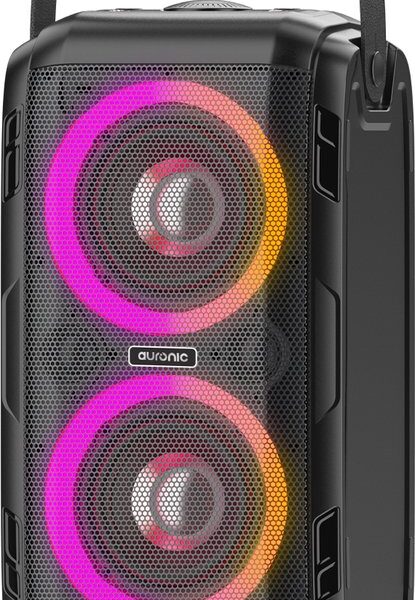 Auronic Partybox - Bluetooth - Party-Lautsprecher - Musikbox - Scheibenbeleuchtung - USB-