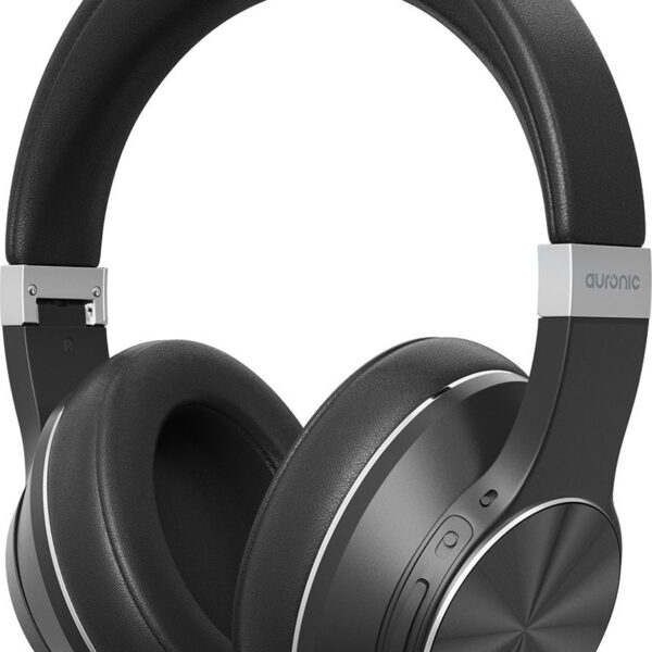 Auronic QuietSound Bluetooth-Kopfhörer kabellos - Over-Ear - aktive Geräuschunterdrückung - Mikrofon - inkl. Tragetasche - Schwarz Elektronik