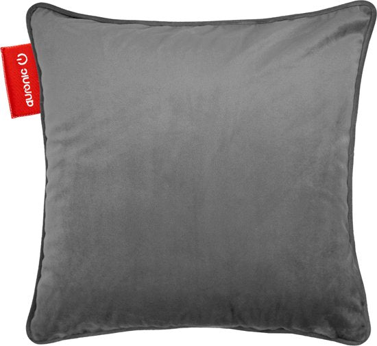 Auronic - Wärmekissen - Samt - 45x45 - Kabellos - Wiederaufladbar - Elektrisches Kissen - Infrarot - Grau Wohnen & Kochen