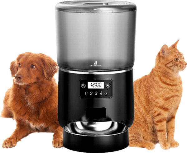 Automatischer Futternapf Katze und Hund 4L - Feeder Katze - Schwarz - Dutch Manual included Vertaald