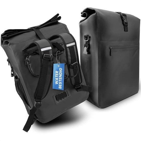 Avalo - Fahrradtasche - Multikuntionstasche - 25L - PVC - Wasserdicht - Schwarz