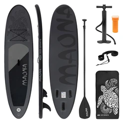 B-Ware Aufblasbares Stand Up Paddle Board Maona 308x76x10 cm Schwarz aus PVC 6288