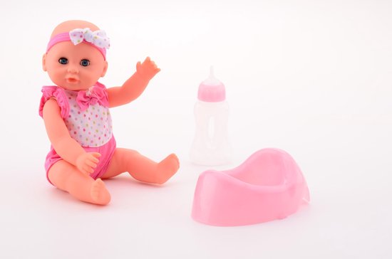 Baby Rose Trink- und Pinkelpuppe 25cm - Babypuppe Wohnen & Kochen
