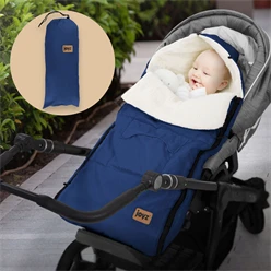 Babyfußsack 94x48x10 cm Blau aus Polyester Joyz 8537
