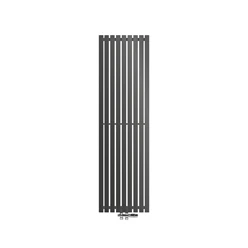 Badheizkörper 480x1600 mm Anthrazit mit Boden Anschlussgarnitur 586