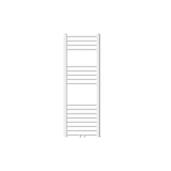 Badheizkörper Mittelanschluss 400x1200 mm Weiß gebogen inkl. Montagematerial LuxeBath 586