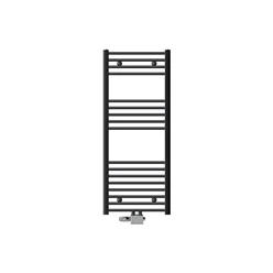 Badheizkörper Mittelanschluss 500x1200 mm Anthrazit gerade mit Universale Anschlussgarnitur LuxeBath 586