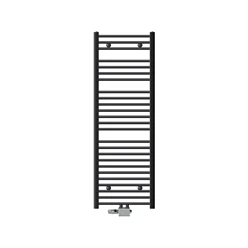 Badheizkörper Mittelanschluss 500x1500 mm Anthrazit gerade mit Universale Anschlussgarnitur LuxeBath 586