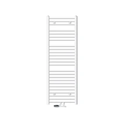 Badheizkörper Mittelanschluss 500x1500 mm Weiß gerade mit Wand Anschlussgarnitur LuxeBath 586