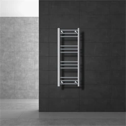 Badheizkörper Sahara 300x800 mm Chrome gerade mit Seitenanschluss LuxeBath 586