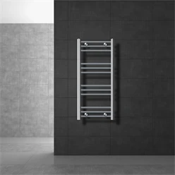 Badheizkörper Sahara 400x800 mm Chrome gerade mit Seitenanschluss LuxeBath 586