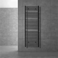 Badheizkörper Sahara 500x1500 mm Anthrazit gerade mit Seitenanschluss LuxeBath 586