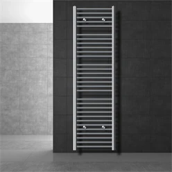 Badheizkörper Sahara 500x1800 mm Chrome gebogen mit Seitenanschluss LuxeBath 586