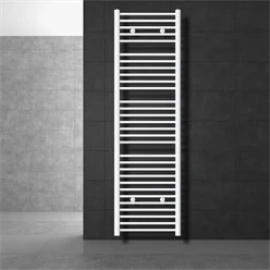 Badheizkörper Sahara 500x1800 mm Weiß gerade mit Seitenanschluss LuxeBath 586