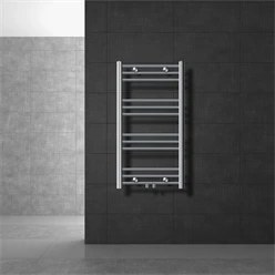 Badheizkörper Sahara 500x800 mm Chrome gebogen mit Mittelanschluss LuxeBath 586