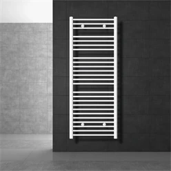Badheizkörper Sahara 600x1500 mm Weiß gerade mit Seitenanschluss LuxeBath 586