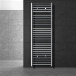 Badheizkörper Sahara 600x1800 mm Chrome gerade mit Seitenanschluss LuxeBath 586