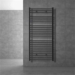 Badheizkörper Sahara 750x1500 mm Anthrazit gerade mit Seitenanschluss LuxeBath 586