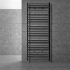 Badheizkörper Sahara 750x1800 mm Anthrazit gerade mit Seitenanschluss LuxeBath 586