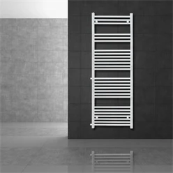 Badheizkörper 500x1600 mm Weiß gerade mit Seitenanschluss LuxeBath 586