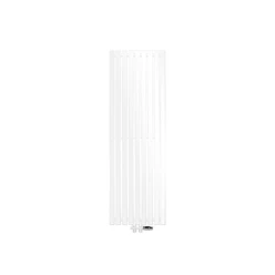 Badheizkörper Stella 480x1400 mm Weiß mit Boden Anschlussgarnitur 586