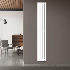 Badheizkörper Vertikal mit Mittelanschluss 260x1800 mm Weiß LuxeBath 586
