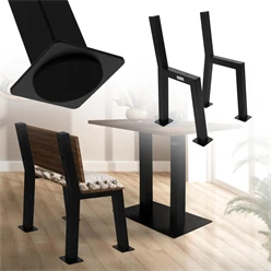 Bankgestell Bankkufen 2er Set H-Design 47 x 77