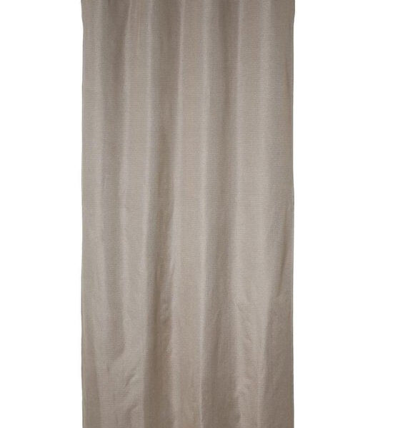 Beau Home Vorhang mit Ringen - PC-Streifen - 280 x 280 cm - Beige Wohnen & Kochen
