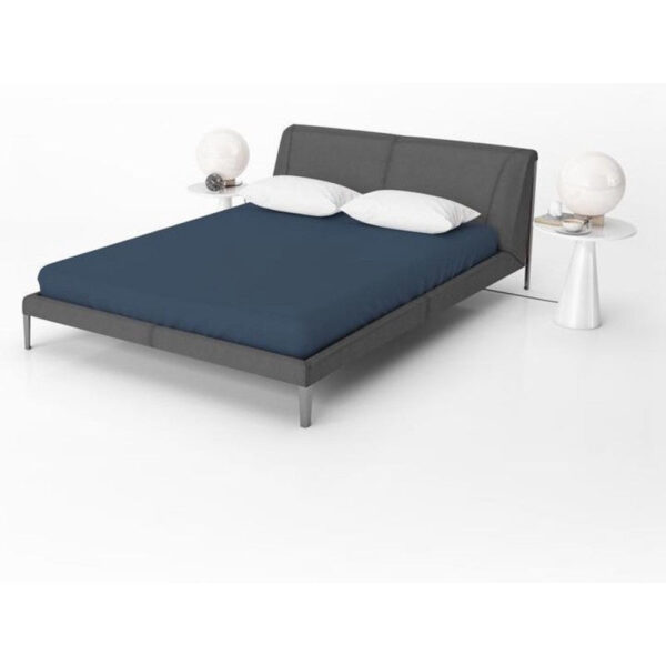 Beau Maison Jersey Baumwoll-Spannbetttuch blau - 60 x 120 cm Wohnen & Kochen